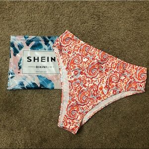 SHEIN Paisley High Waisted Bikini Bottom